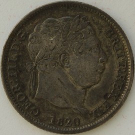 SHILLINGS 1820  GEORGE III  NVF