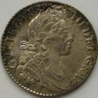 SHILLINGS 1700  WILLIAM III 5TH BUST UNC T