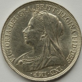 SHILLINGS 1896  VICTORIA SMALL ROSE SCARCE UNC LUS