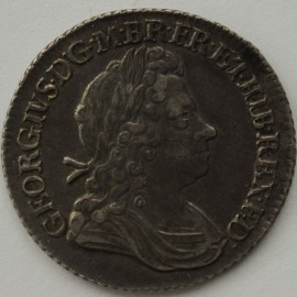 SHILLINGS 1723  GEORGE I 1ST BUST SSCO  GEF