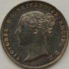 THREEPENCES SILVER 1847  VICTORIA EXTREMELY RARE UNC LUS