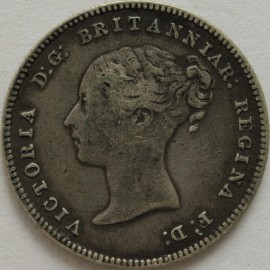 MAUNDY FOURPENCES 1875  VICTORIA  VF