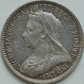 MAUNDY TWOPENCES 1893  VICTORIA  UNC LUS 