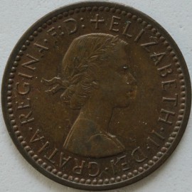 FARTHINGS 1956  ELIZABETH II SCARCE UNC T