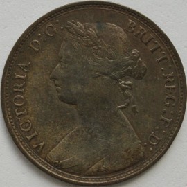 HALFPENCE 1879  VICTORIA  VF