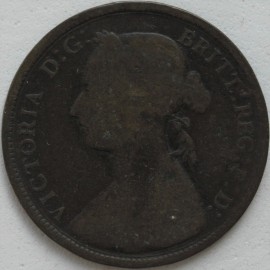 HALFPENCE 1882 H VICTORIA SCARCE GF