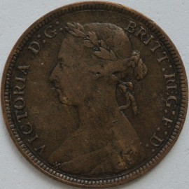 HALFPENCE 1886  VICTORIA  GF