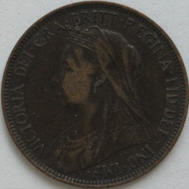 HALFPENCE 1900  VICTORIA  GVF