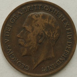 PENNIES 1917  GEORGE V  GVF