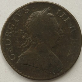 HALFPENCE 1773  GEORGE III  F