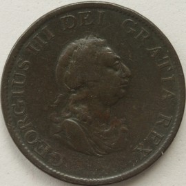 HALFPENCE 1799  GEORGE III  GF