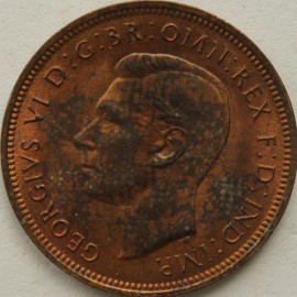 HALFPENCE 1942  GEORGE VI  GEF