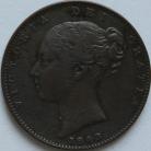 FARTHINGS 1843  VICTORIA NVF
