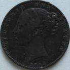 FARTHINGS 1853  VICTORIA WW INCUSE RARE  F 