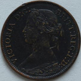 FARTHINGS 1864  VICTORIA WITHOUT SERIF  GVF
