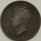 SHILLINGS 1827  GEORGE IV VERY SCARCE NF