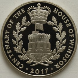 FIVE POUNDS 2017  ELIZABETH II HOUSE OF WINDSOR PROOF ISSUE FDC