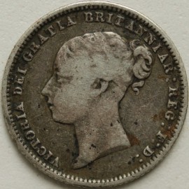 SIXPENCES 1873  VICTORIA DIE NUMBER 118 GF