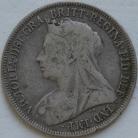 SHILLINGS 1893  VICTORIA OLD HEAD LARGE LETTERS GF