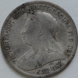 SHILLINGS 1901  VICTORIA SCARCE GF