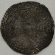 CHARLES I 1639 -1640 CHARLES I SIXPENCE TOWER MINT MM TRIANGLE NF