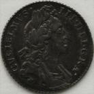 SIXPENCES 1696  WILLIAM III 1ST BUST LARGE CROWNS - WEAK 6 IN DATE NEF/GVF