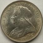 SHILLINGS 1893  VICTORIA OLD HEAD LARGE LETTERS BU