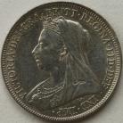 SHILLINGS 1895  VICTORIA OLD HEAD LARGE ROSE GEF