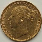 SOVEREIGNS 1884  VICTORIA LONDON ST GEORGE GVF