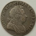 SHILLINGS 1723  GEORGE I SSC FRENCH ARMS AT DATE VERY RARE ESC1177 NVF