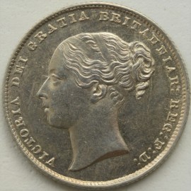 SHILLINGS 1865  VICTORIA DIE NO 30 BU