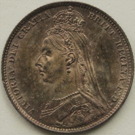 SHILLINGS 1890  VICTORIA                                 UNC T