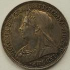 SHILLINGS 1893  VICTORIA OLD HEAD LARGE LETTERS GEF