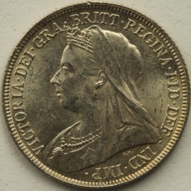 SHILLINGS 1894  VICTORIA SCARCE BU