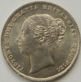 SHILLINGS 1860  VICTORIA SCARCE BU