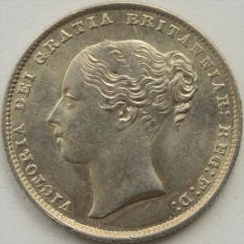 SHILLINGS 1865  VICTORIA DIE NO 33 BU