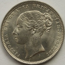 SHILLINGS 1868  VICTORIA DIE NO 42 BU