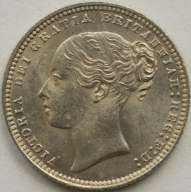 SHILLINGS 1868  VICTORIA DIE NO 25 BU