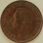PENNIES 1951  GEORGE VI EXTREMELY RARE - SUPERB TONE UNC