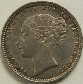 SHILLINGS 1869  VICTORIA DIE NUMBER 3 VERY SCARCE GVF