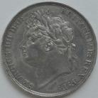 CROWNS 1821  GEORGE IV SECUNDO CLEANED NEF