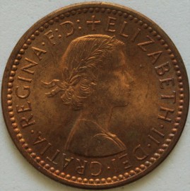 FARTHINGS 1954  ELIZABETH II  BU