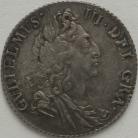 SIXPENCES 1697  WILLIAM III 3RD BUST LARGE CROWNS ESC 1566 UNC LUS
