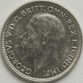 SIXPENCES 1928  GEORGE V  BU