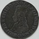 CHARLES II 1660 -1662 CHARLES II SHILLING. 1st issue. Crowned bust without inner circles. MM crown. NVF/VF
