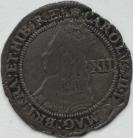 CHARLES II 1660 -1662 CHARLES II SHILLING THIRD ISSUE CROWNED BUST WITH INNER CIRCLES MM CROWN GF