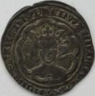 EDWARD III 1351 -1361 EDWARD III GROAT. 4th Coinage. Series C. Pre-treaty period. London mint. MM CROSS 1. GVF
