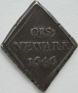 CHARLES I 1646  CHARLES I Halfcrown newark besieged large crown between cr A superb example GVF 
