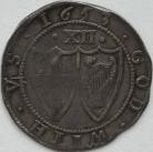 COMMONWEALTH 1653  COMMONWEALTH SHILLING CO-JOINED SHIELDS MM SUN GVF
