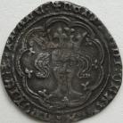 HENRY V 1413 -1422 HENRY V GROAT CLASS III/C MULE. BUST OF HENRY VI. TREFOIL ON BREAST LONDON MM SMALL CROSS/ CROSSPATTEE VERY RARE NVF